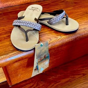 Women’s REEF flip flops/ braided strap/size:5